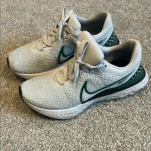 Nike Gray and Green Flyknit Reacts